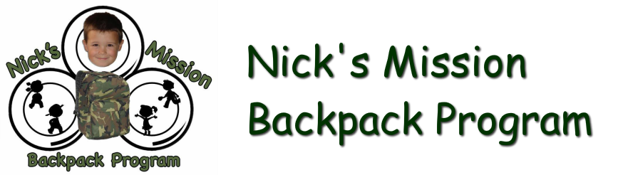 Nick's Mission Backpack Program